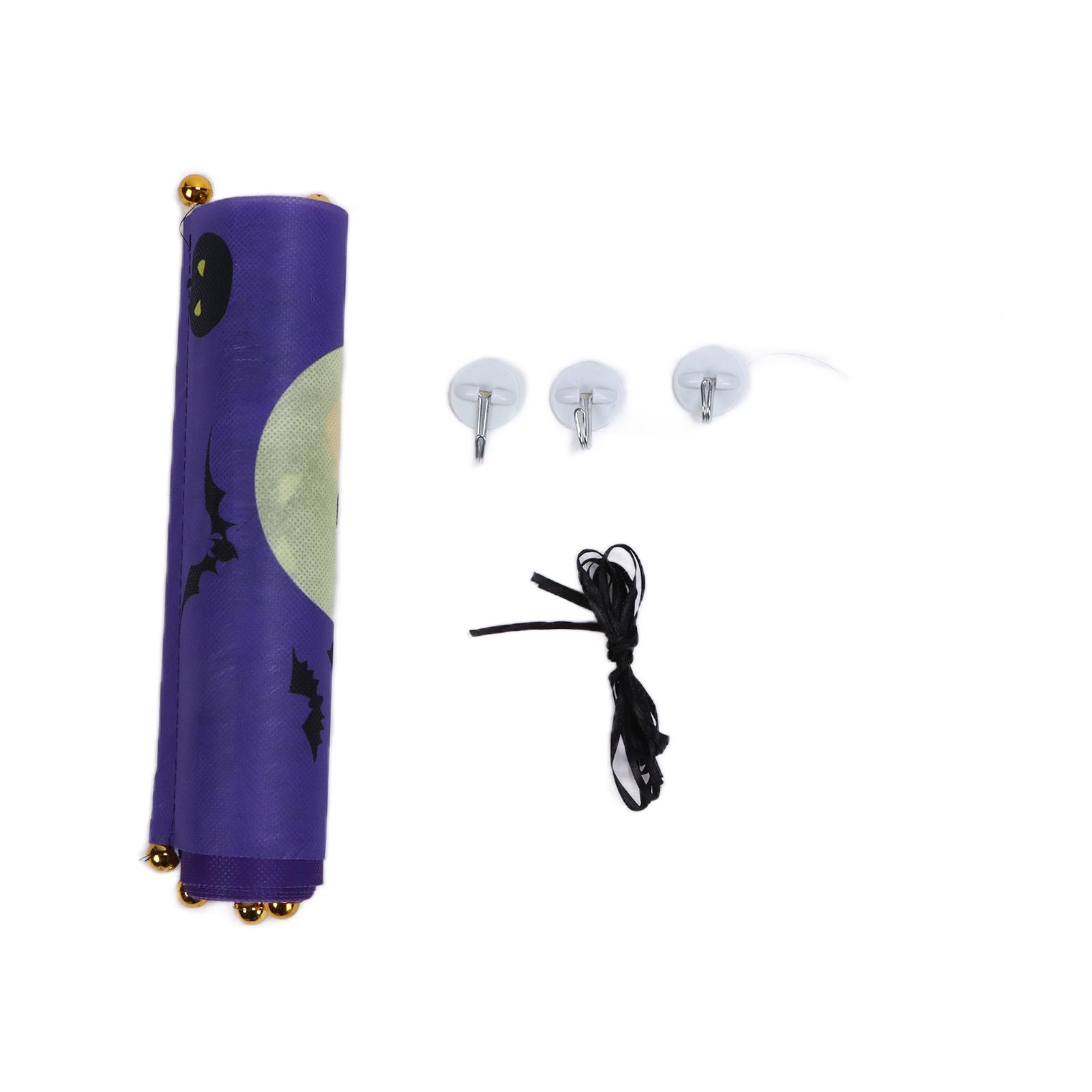 

Хэллоуин Украшения Крыльцо Конфета или жизнь Моющиеся Праздничные принадлежности для Двери Снаружи Двор Фиолетовый