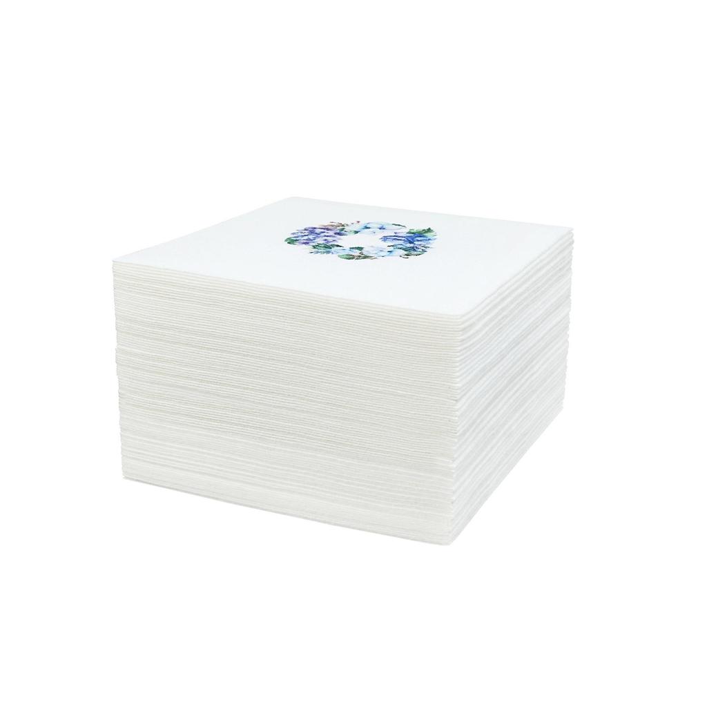 25x25cm Printed Dust-Free Napkins for Restaurants, Cafes, and Cocktail Tables