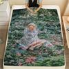 1PC Taylor Print Flannel Blanket, High quality All Seasons, Home Decor, Warmth and Comfort, Perfect for Christmas Gifts
