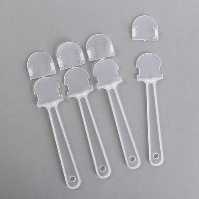 10Pcs Fan Accessories Transparent Hand Fan Handle Mini Plastic Graffiti Fan Handle Practical DIY Kindergarten Fan Handle Fan
