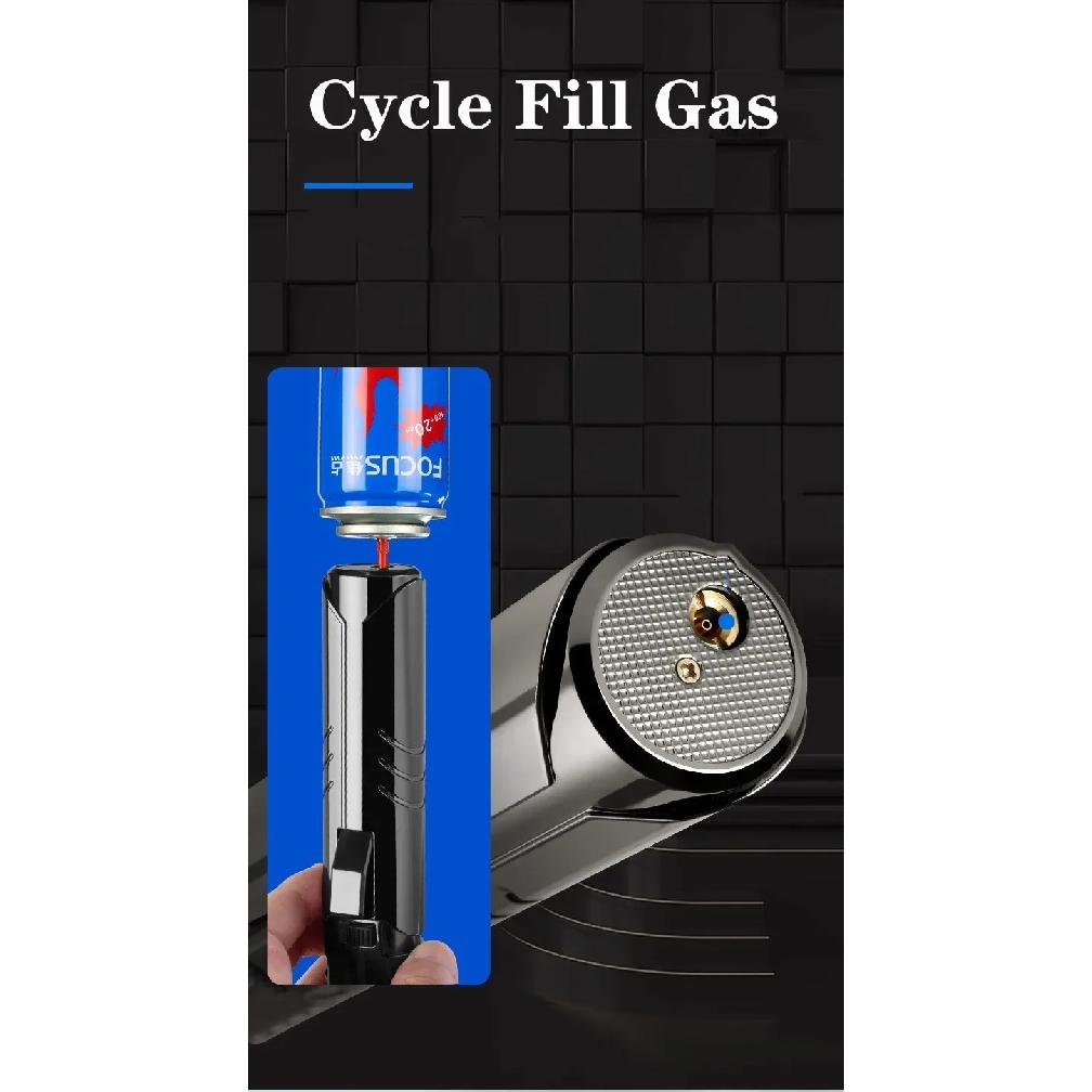 2025 New Version 1800 ° Spray Gun Gas Lighter Metal Outdoor Windproof Blue Strong Flame Spray Gun Jet Lighter Welding Tool