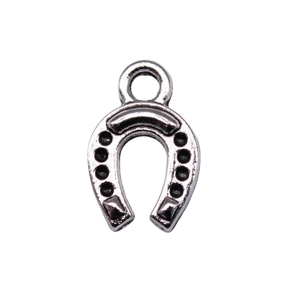Vintage Horseshoe Charms Alloy Metal Pendants For DIY Jewelry Lucky Themed Accessories
