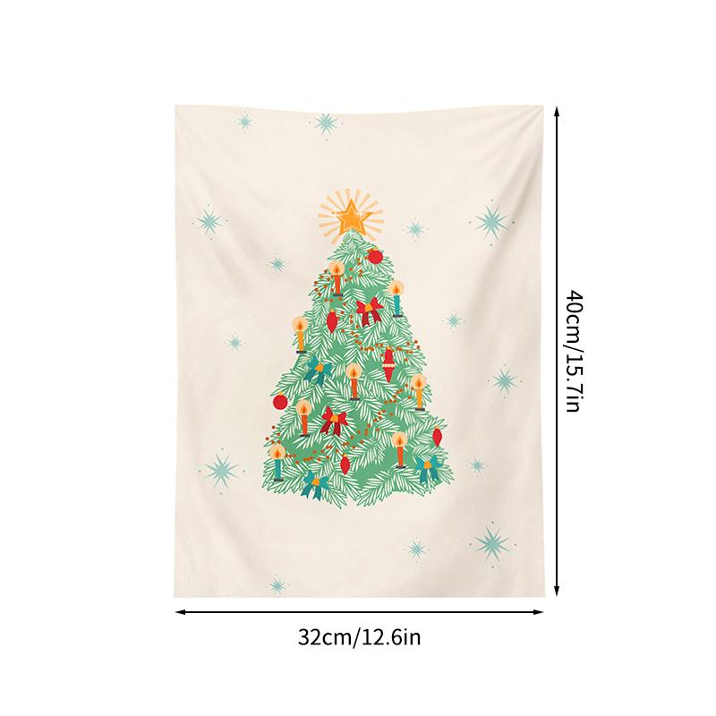 

Christmas Decorative Hanging Tapestry Room Backdrop Photo Props Wall Tapestry Xmas 2025 New Year Hanging Cloth