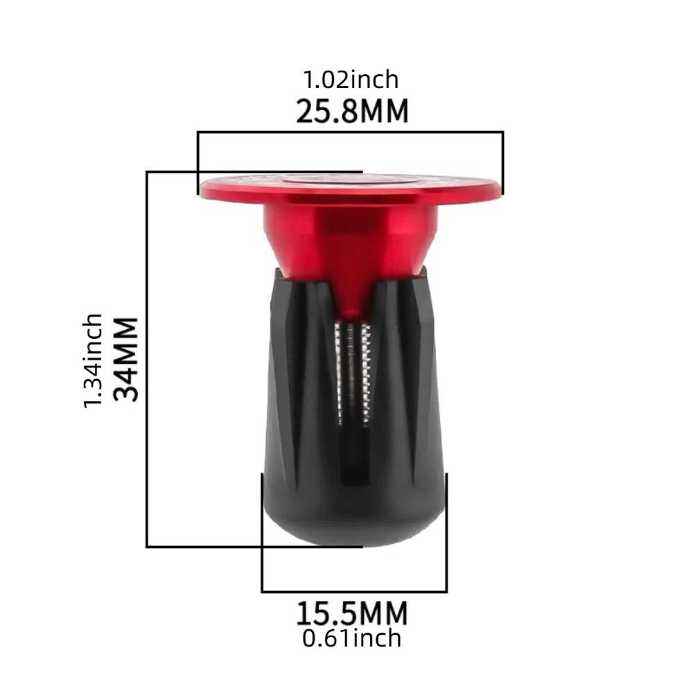 1 Pair Universal Bike Handlebar Plugs Flame Pattern Handlebar Grip End Plugs  Folding Bicycle