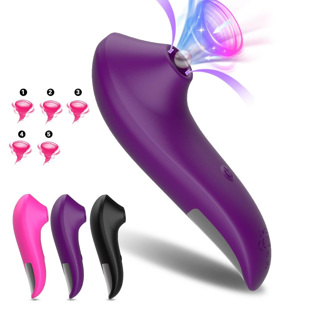 1pc Ultimate Clit Sucker Vibrator - 5 Intense Sucking Modes for Nipple & Clitoris - Realistic Oral Simulation Adult Toy - Womens Sensual