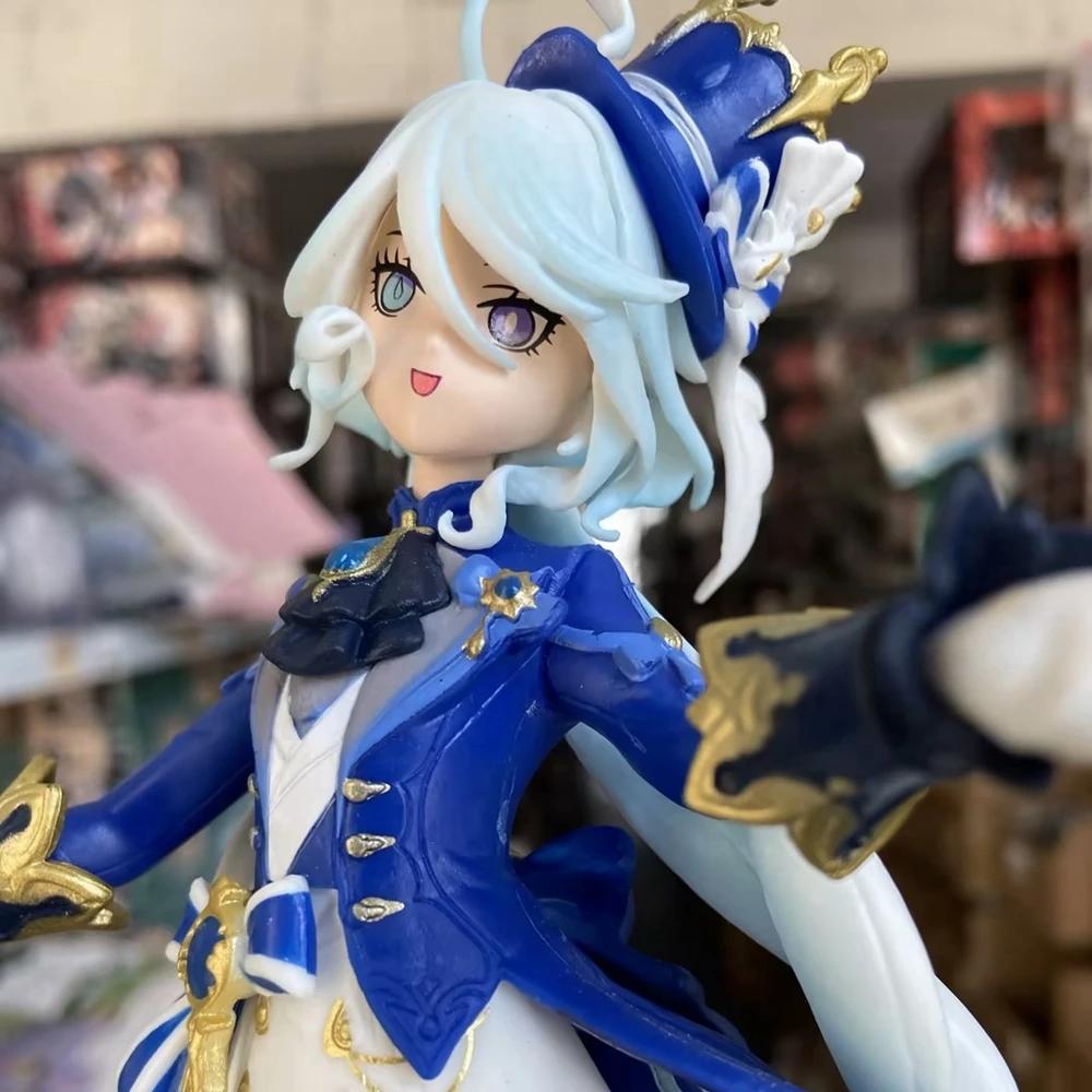 23cm Furina Figur Spiel Genshin Impact PVC Actionfigur Anime Süßes Mädchen Focal Focalors Sammelmodell Puppe Spielzeug Geschenk