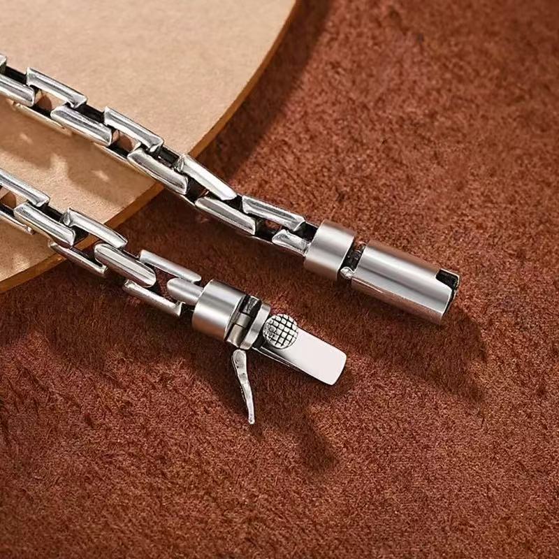 Vintage New Style Pin Buckle Bracelet, Trendy Men's Simple and Versatile Bracelet