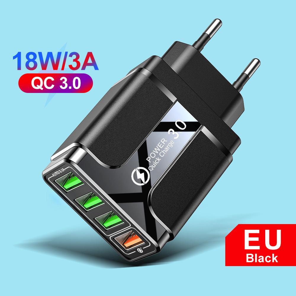 PD33W QC3.0 GaN Multi-Port Fast Charger - 9V/12V European Standard