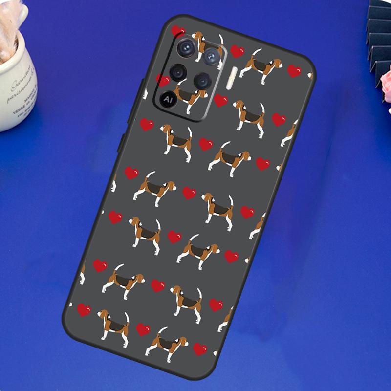 Beagle Dog Case For OPPO A17 A57 A77 A78 A15 A16 A52 A72 A76 A96 A74 A94 A5 A9 A31 A93 A54S A53S A57S