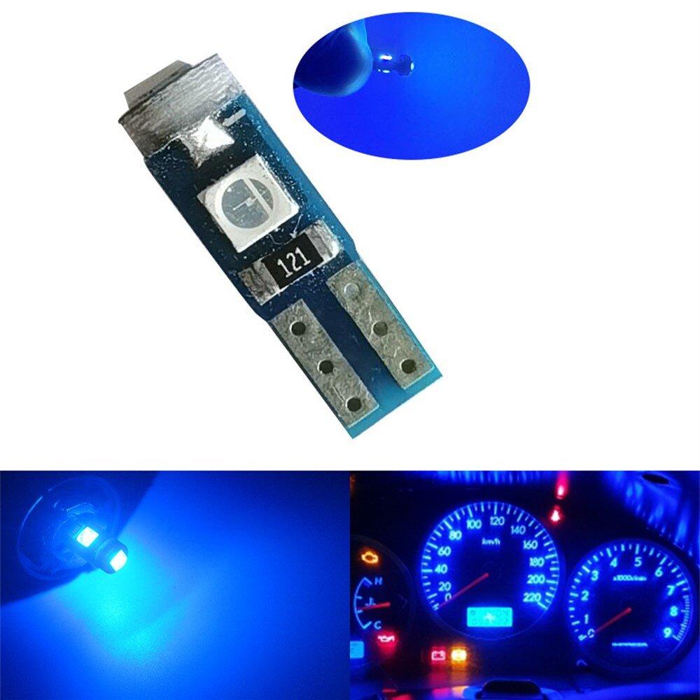 10PCS Super Bright LED T5 3SMD Car Motorcycle Dashboard Light Wedge Instrument Lamp Indicator Signal Bulbs DC12V 3030smd