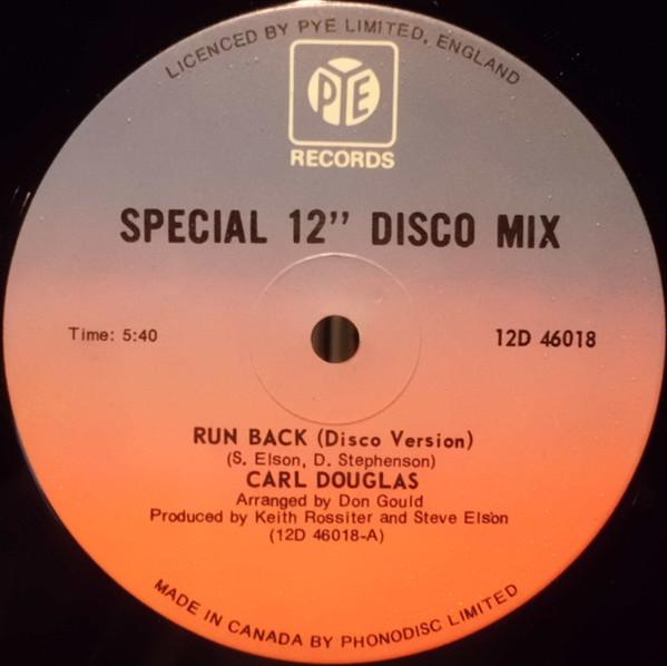 

12inch Record CARL DOUGLAS Run Back Runaway Bus 12D46018 Pye Records 1977 Canada SoulFunk Used