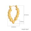 Oil Pressure Bead Love Stainless Steel Earrings High Sense Light Luxury Trend 18K Earrings