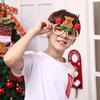 Die neuen niedlichen Weihnachts-Schneemann-Weihnachtsmann-Rentier-Dekorationen Neujahrs-Weihnachtsrahmen-Brillen für Erwachsene Kinder