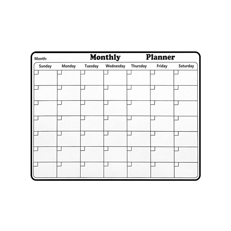 1-Monatsplaner, multifunktionaler Kalender, Kühlschrankaufkleber