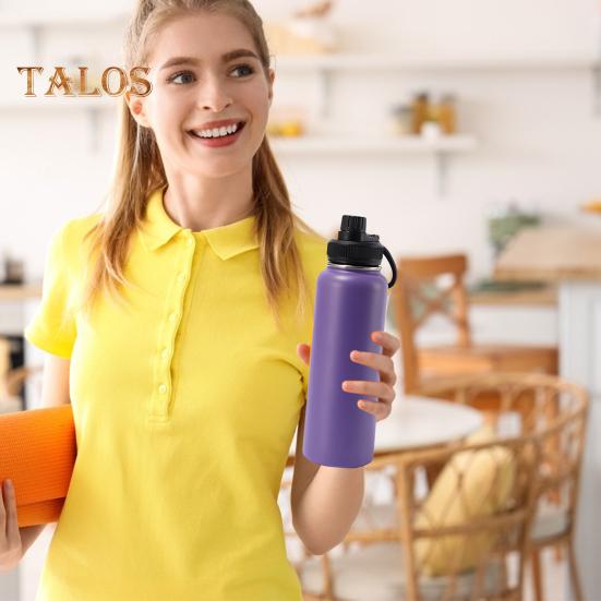 Stainless Steel Vacuum Cup 40oz Insulated Water Bottle Leak Proof Wide Mouth Thermal Flask Keep Cold Hot Beverage Tea Coffee Cup for Outdoor Sports