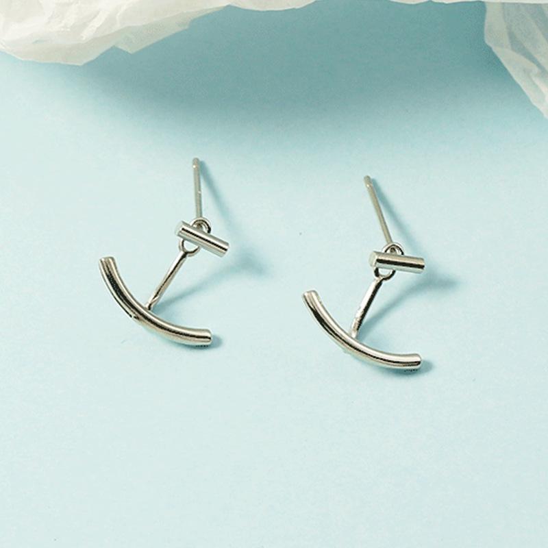 Корейские Серьги-гвоздики со Смайликом - Простой, Изысканный Подарок для Лучшего Друга или Девушки. Copper