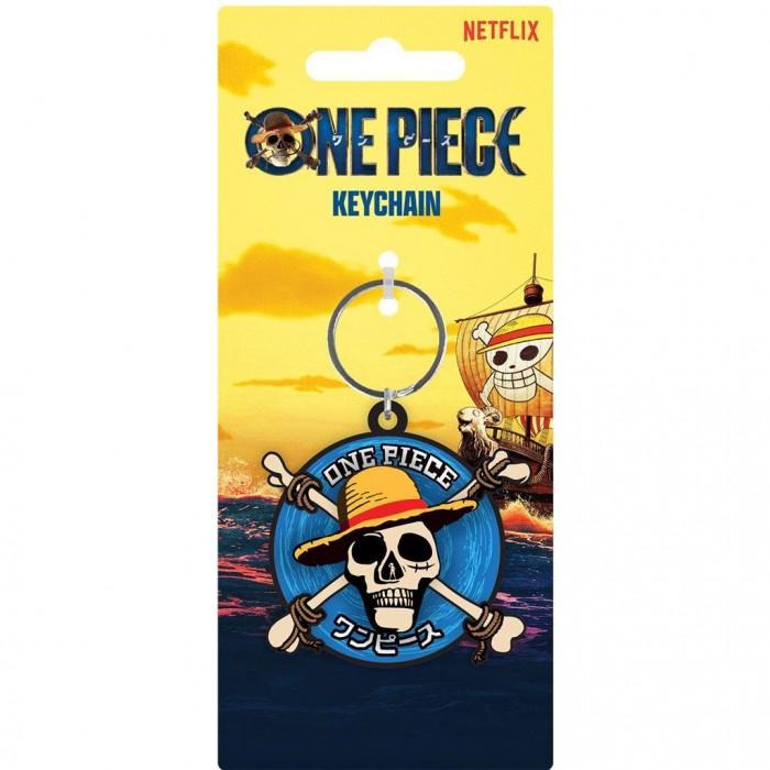 One Piece Straw Hat Crew Spinner Keyring