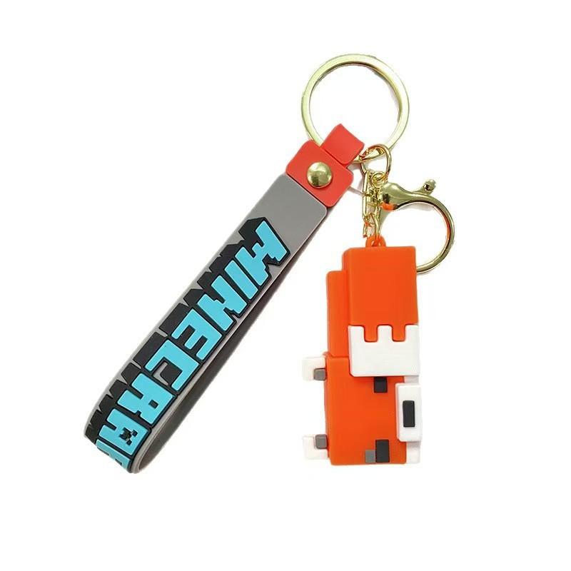 Kľúčenka Minecraft z PVC Detská silikónová taška na mince úložná taška Kľúčenka