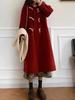 2025 Korean Style Petite Woolen Toggle Coat - Autumn/Winter Mid-Length Women's Outerwear