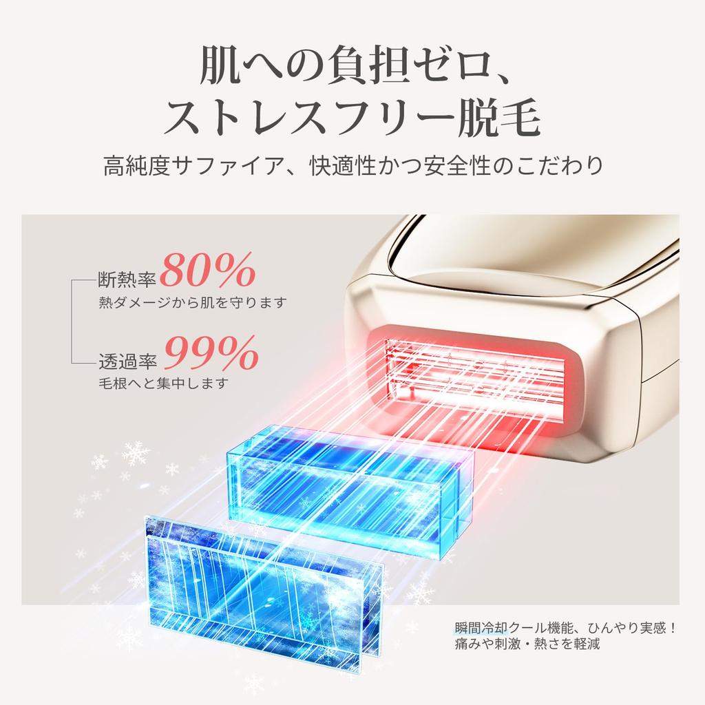 ANLAN Zap Hair Removal Painless Light Hair Removal for Beards and VIO with Sapphire Cooling Dual 26J High Second 5 Continuous Skin Hair Home Full Body