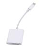 2 in 1 USB C Adapter Card Reader Support Camera Storage Card Memory Card for Phones Laptops Read Speed 500MB S Plug and