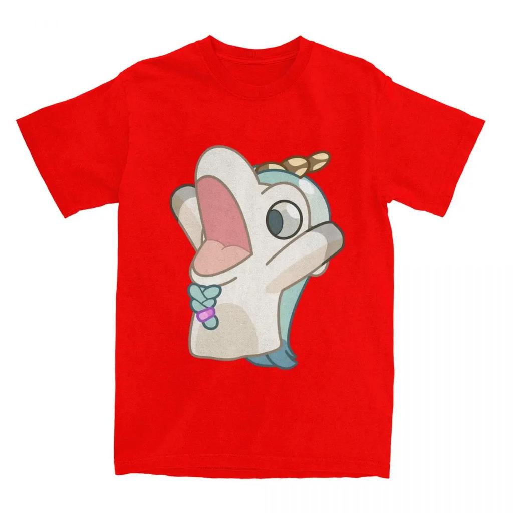 Unicorse Screaming T Shirt Summer Blueyed Anime Vintage T-Shirts Cotton Hip Hop Tee Shirt For Men Short Sleeve Casual Clothes