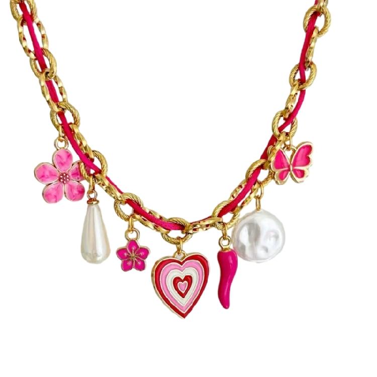 Stainless Steel Jewelry Unique Marine Theme Necklace Rope Chain Necklace Adjustable Length Holiday Accessory for Daily