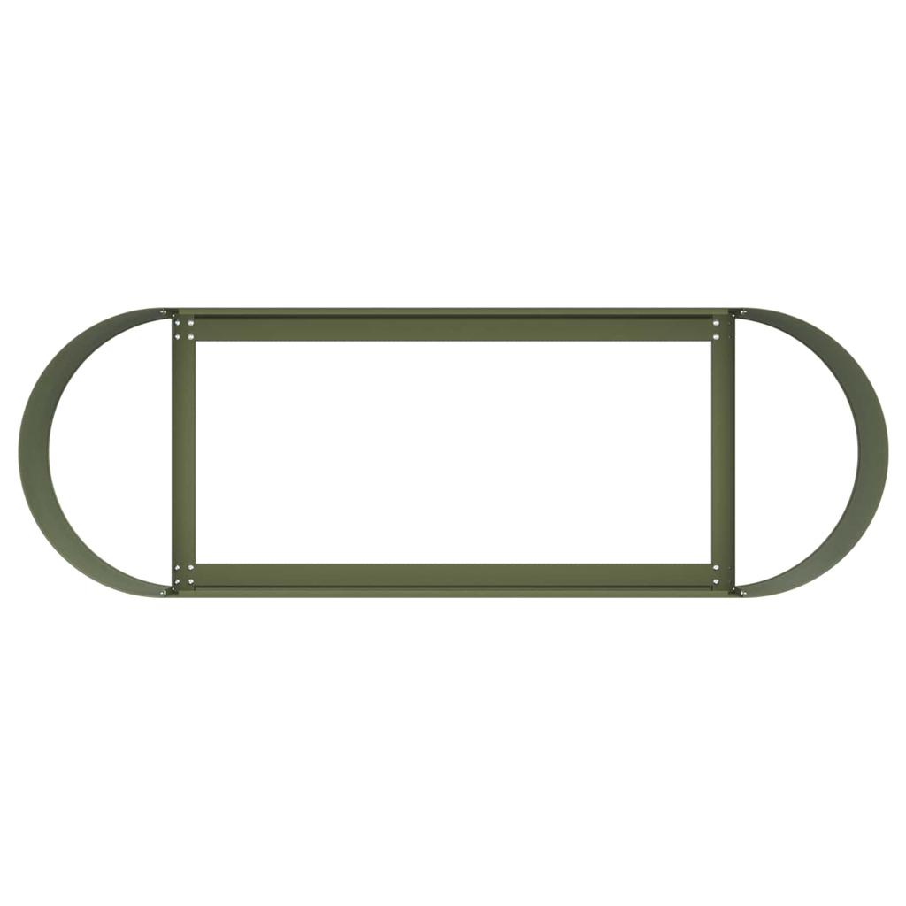 Raised Garden Bed Olive Green 120 X 40 X 40 Cm