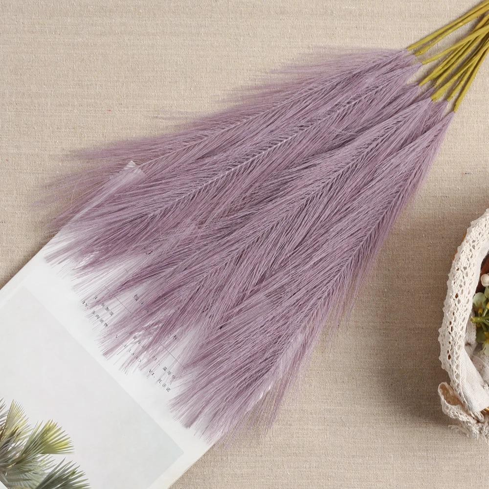 5/10Pcs Artificial Pampas Grass Bouquet For Home Wedding Decoration Party Room Decor Bedroom DIY Flower Wall Vase Reed Decor