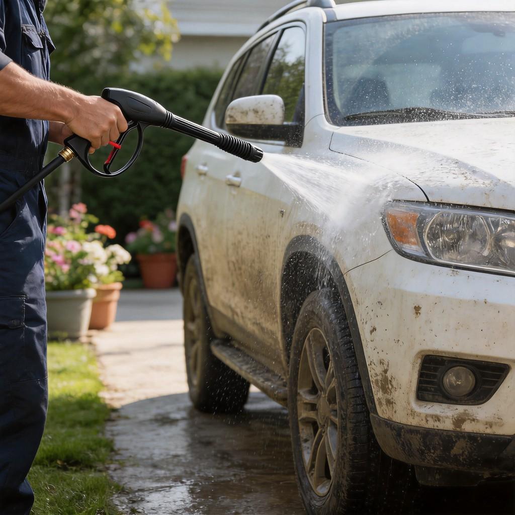 Standard Pressure Washer Gun With Copper And Stainless Steel For Car Cleaning And Home Use