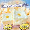 Large Cheese Shape Stress Ball Safe Rubber Simulation Cheese Squeeze Toy Sensory Ball For Relaxation Birthday Gift