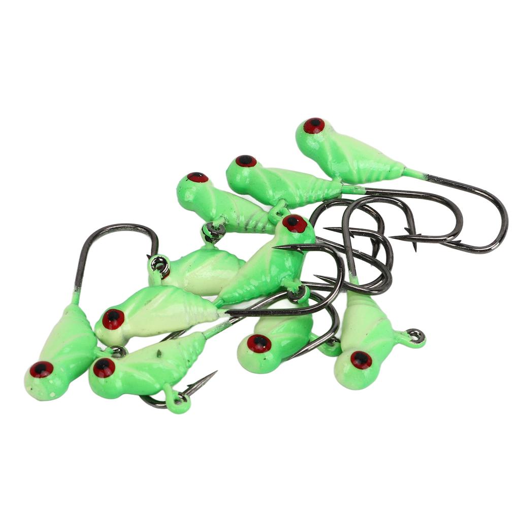 50pcs Ice Fishing Jigs Professional Portable Mixed Color Metal Ice Fishing Lures for Panfish Crappie
