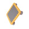 Kids Mini Trampoline Sensory Bounce Board Balance Jumping Toy Hexagonal Frame Compact Design for Playroom Bedroom