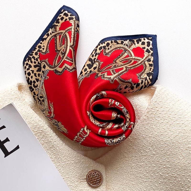 53 * 53cm Mulberry Silk Small Square Scarf Multifunctional Professional Fashion Decoration Silk Scarf For Spring And Autumn Warmth Shawl