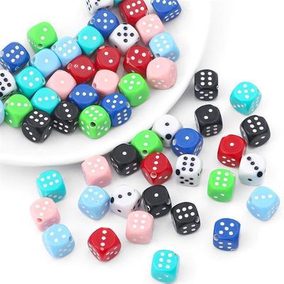 DIY Jewelry Accessories: Beads, Dice, Handmade Necklaces, Bracelets, Hair Accessories