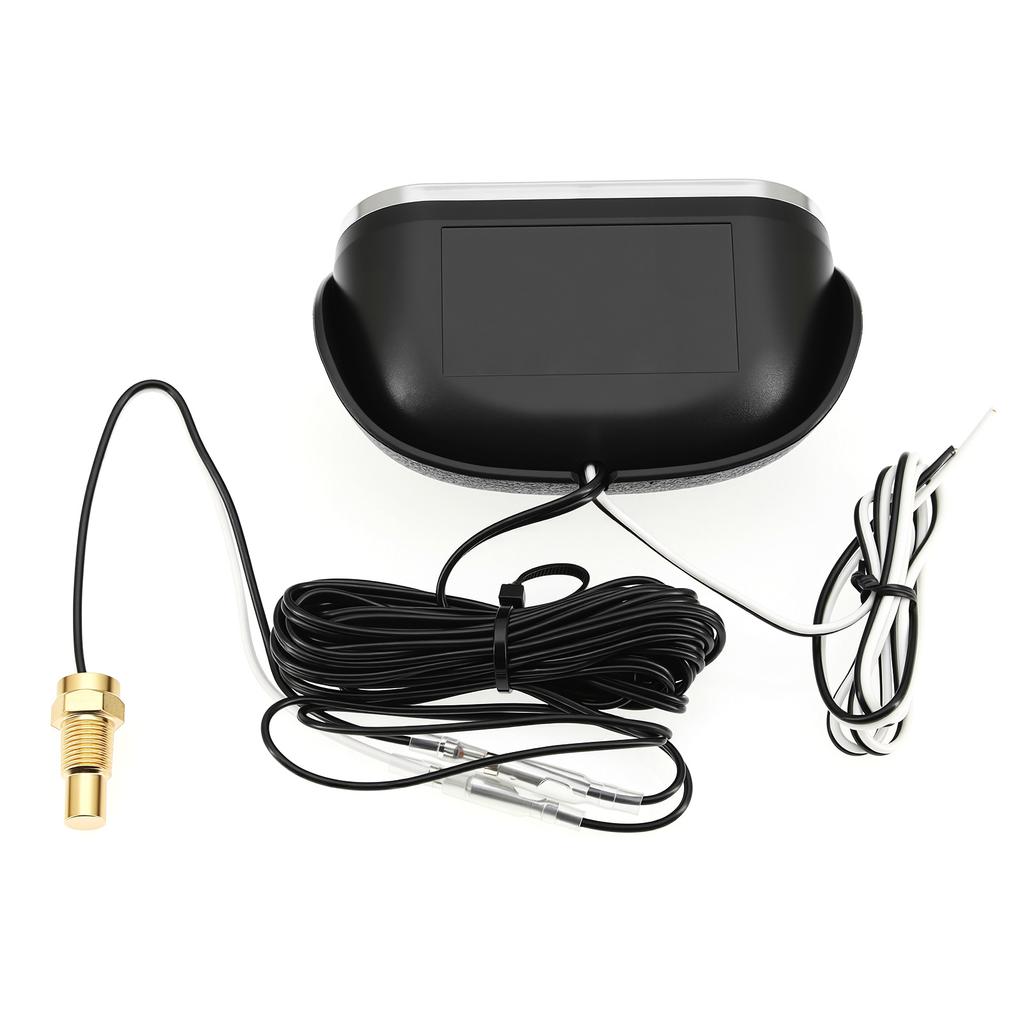 Digital LCD 2 in 1 Gauge Water Temp+Voltage Gauge Water Temperature Meter With Flashing Alarm Voltmeter For Car Truck Vehicle
