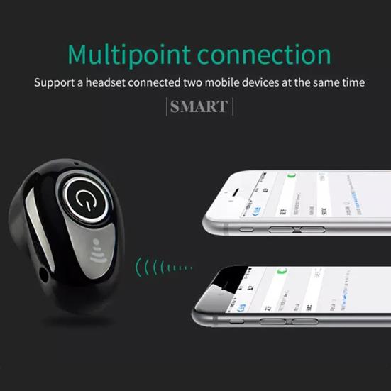 S650 1Pc Mini In-Ear Wireless Bluetooth-compatible Stereo Earphone Button Control Headset