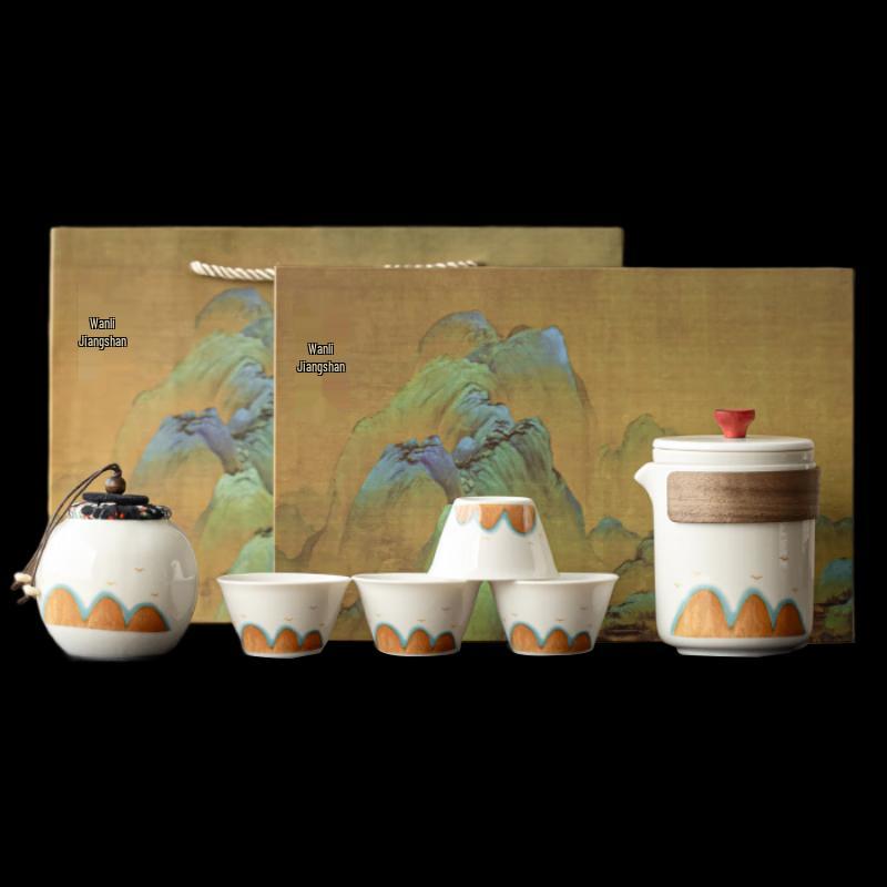 Woding Chinese Landscape Tea Set Gift