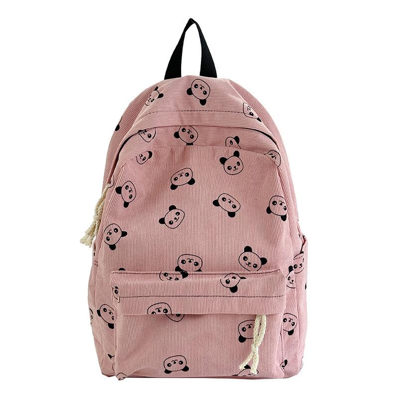 Schoolbag New Lightweight Versatile School Bag Cute Printed Casual School Student Backpack Large Capacity Trend Travel Backpack