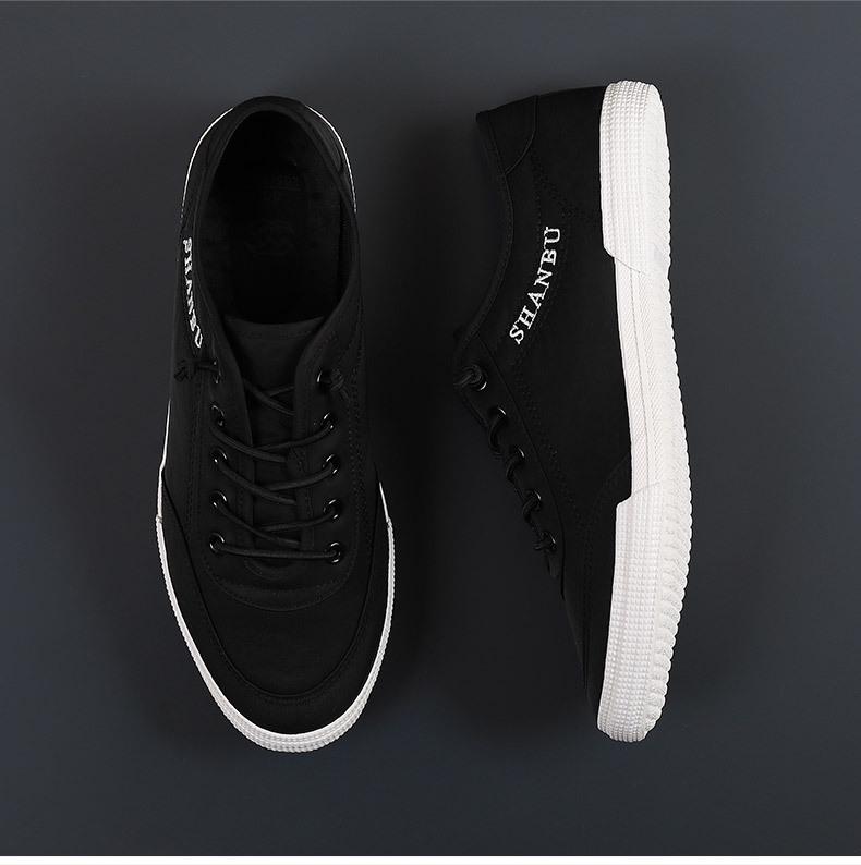 2025 Summer Men's Breathable Canvas Shoes - Korean Style Versatile Casual White Sneakers