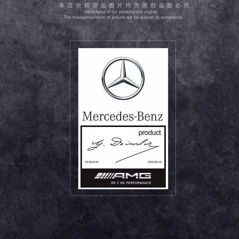 Static Car Head Glass sticker Decorative Emblem Decals For Mercedes Benz AMG Brabus Maybach Smart W204 GLC CLA GLK W205 W203W206
