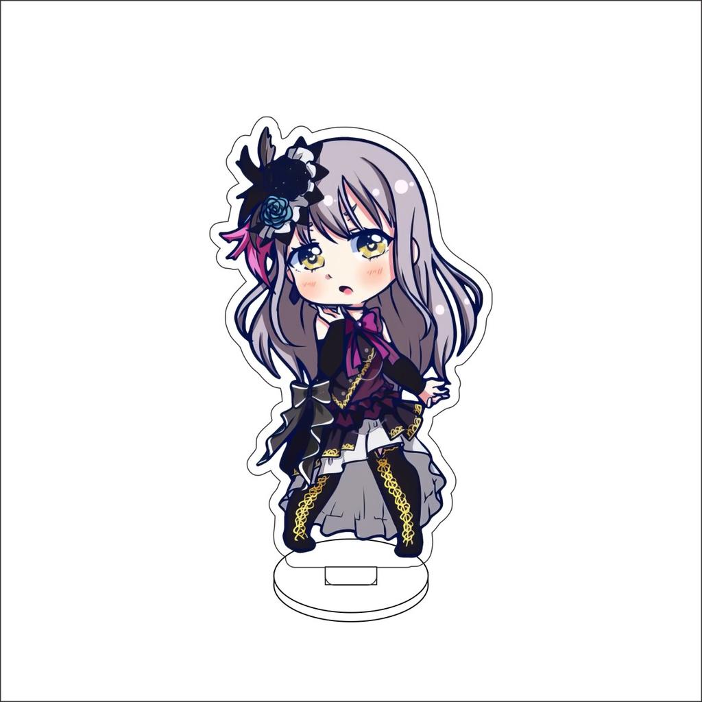 10CM Anime BanG Dream! Figure Stand Model Tsukushi Futaba/Nanami Hiromachi/Mashiro Kurata Cute Desk Decor Standing Sign Gifts