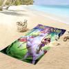 Asciugamano da Spiaggia con Stampa Personalizzata Unicorn Academy, Asciugamano Grande Morbido Asciugatura Rapida per Spiaggia Campeggio Nuoto_xia