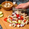 14 X 12 Cm Multifunctional Stainless Steel Kitchen Utensils - Vegetable Picker, Stainless Steel Kitchen Utensils, Vegetable Scraper and Dough Scraper
