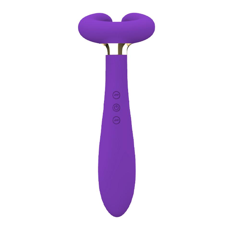 Three Head Vibrator G-spot Body Massage C-type Magnetic Charging AV Stick Clitoris Vagina Stimulation Female Masturbation Toys
