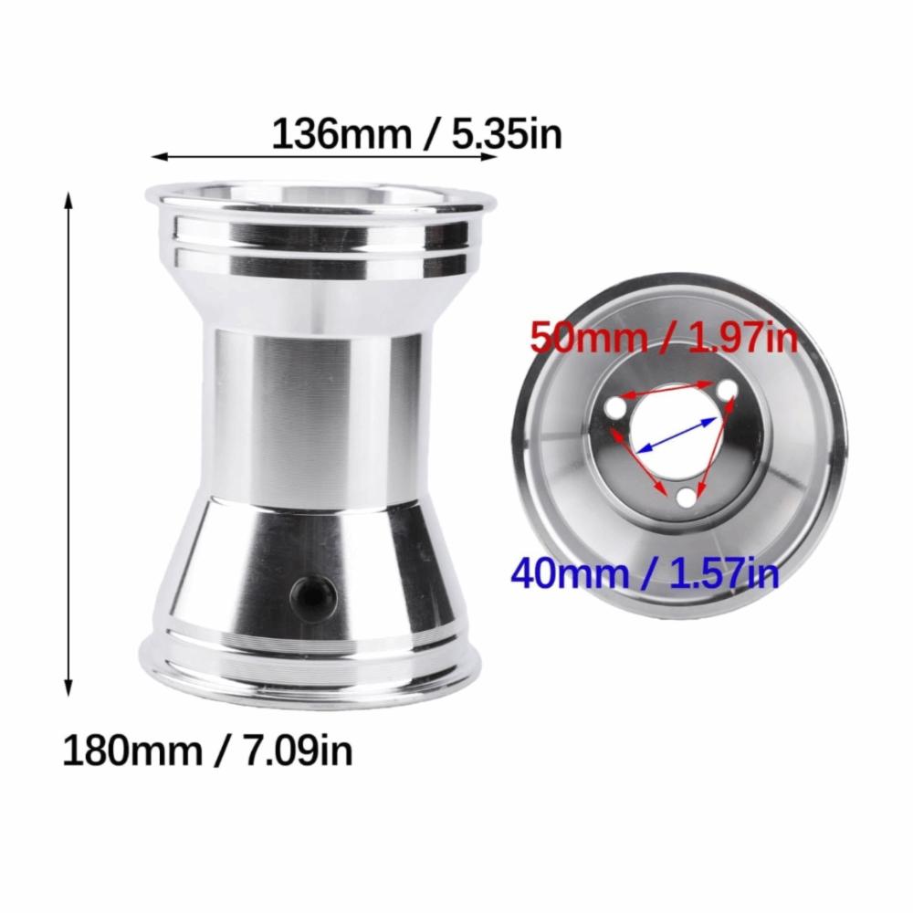11x6.00-5 Tire Size Rear Wheel Hub 3 Hole Flange Metal Alloy Wheel Rim For Karting Racing