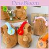 Music Capybara Plush Toy With Headphone Style Creative Decor For Kids And Teens