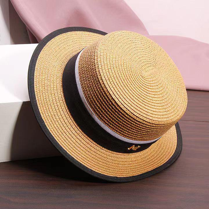 2025 Spring/Summer Women's Versatile Straw Sun Hat with Buckle - Stylish and Sun-Protective