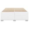 White Bed Frame 140x190 cm Faux Leather