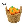 Miniature Desk Toys 3D Printed Mini Vegetable Basket Keychain, Cute Simulated Pendant, Unique Gifts for Friends Portable Stress Relief Clicker